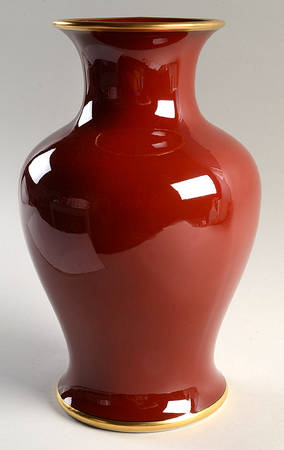 Renaissance Cinnabar 11" Vase