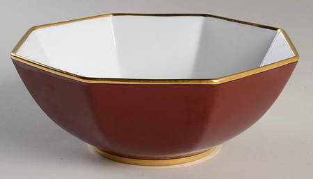 Renaissance Cinnabar 9" Octagonal Vegetable Bowl