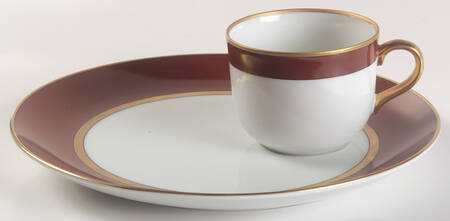Renaissance Cinnabar Snack Plate & Cup Set