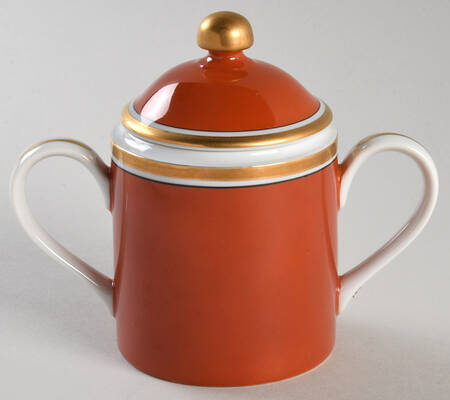 Renaissance Cinnabar Sugar Bowl & Lid by Fitz & Floyd