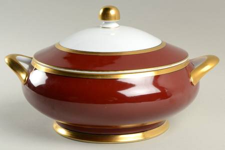 Renaissance Cinnabar Round Covered Vegetable by Fitz & Floyd