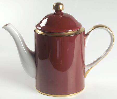 Renaissance Cinnabar Mini Coffee Pot & Lid