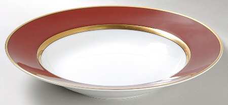 Renaissance Cinnabar Large Rim Soup Bowl