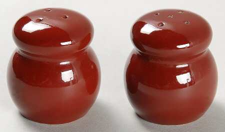 Renaissance Cinnabar Individual Salt & Pepper Set