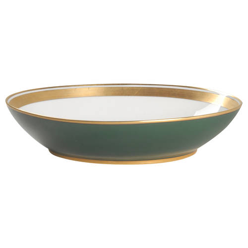 Renaissance Dark Green 10" Oval Vegetable Bowl