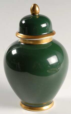 Renaissance Dark Green Small Ginger Jar & Lid