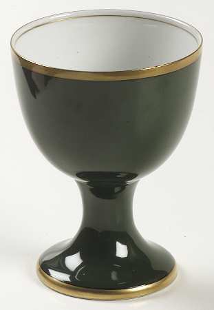 Renaissance Dark Green China Goblet by Fitz & Floyd