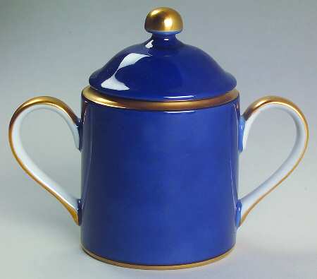Renaissance Lapis Blue Sugar Bowl & Lid