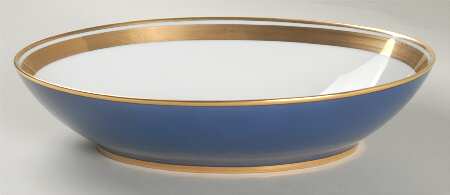 Renaissance Lapis Blue 10" Oval Vegetable Bowl