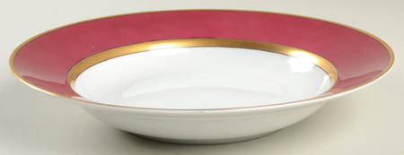 Renaissance Magenta Large Rim Soup Bowl