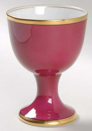 Renaissance Magenta China Goblet