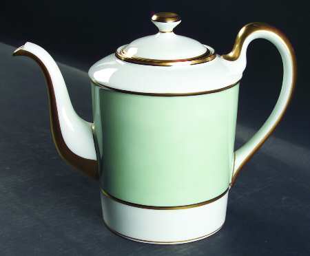 Renaissance Mint Green Coffee Pot & Lid