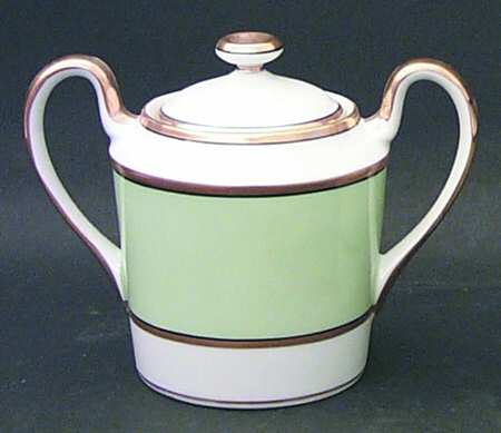 Renaissance Mint Green Sugar Bowl & Lid