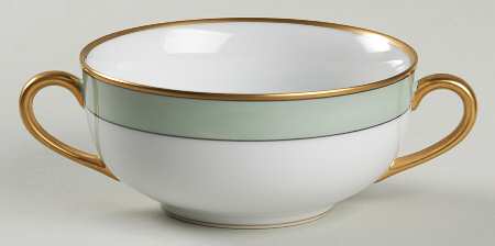 Renaissance Mint Green Flat Cream Soup Bowl