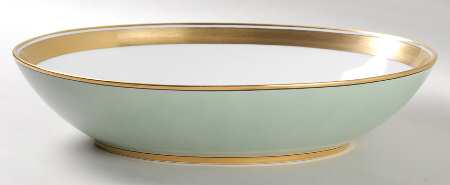 Renaissance Mint Green 10" Oval Vegetable Bowl