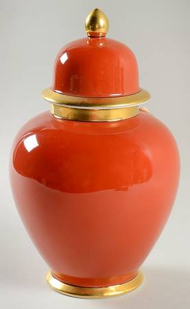 Renaissance Orange (Terra Cotta) Large Ginger Jar & Lid