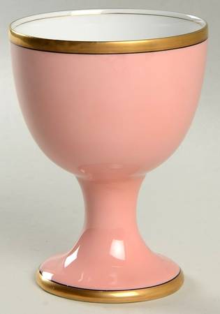 Renaissance Peach (Wide Gold Verge Line) 8 Oz China Goblet