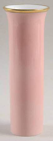 Renaissance Peach (Wide Gold Verge Line) 6" Vase