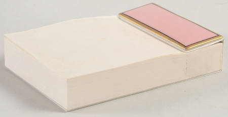 Renaissance Peach (Wide Gold Verge Line) Notepad Holder