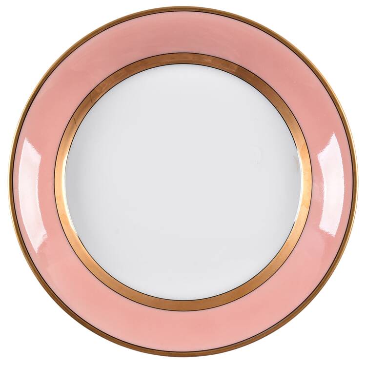 Renaissance Peach (Wide Gold Verge Line) Saucer