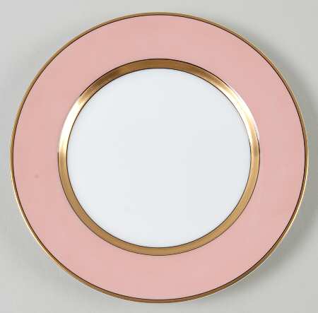 Renaissance Peach (Wide Gold Verge Line) Bread & Butter Plate