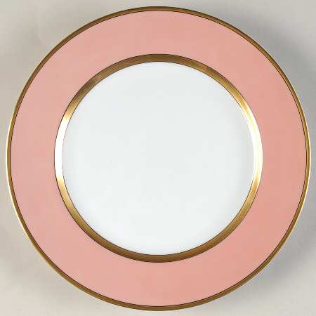 Renaissance Peach (Wide Gold Verge Line) Salad Plate