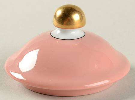 Renaissance Peach (Wide Gold Verge Line) Lid for Sugar Bowl