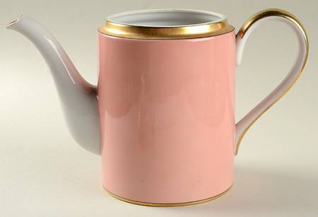 Renaissance Peach (Wide Gold Verge Line) Coffee Pot No Lid