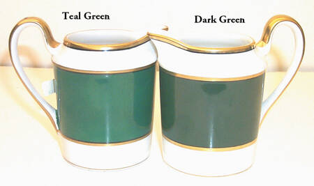 Renaissance Teal Green Creamer