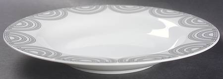 The Ritz Grey Rim Soup Bowl