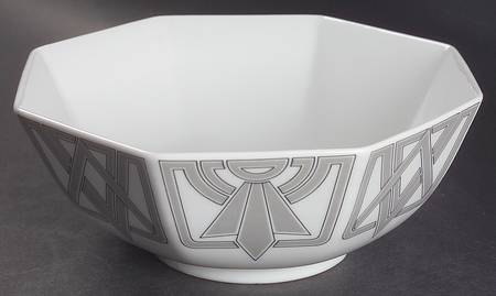 The Ritz Grey 8" Octagonal Vegetable Bowl