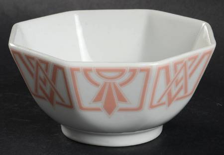 The Ritz Peach 5" Octagonal Vegetable Bowl