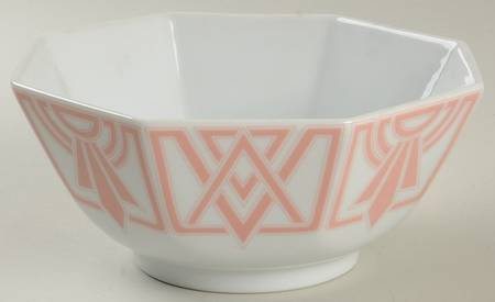 The Ritz Peach 8" Octagonal Vegetable Bowl