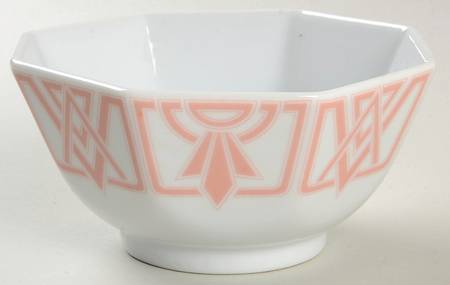 The Ritz Peach 6" Octagonal Vegetable Bowl