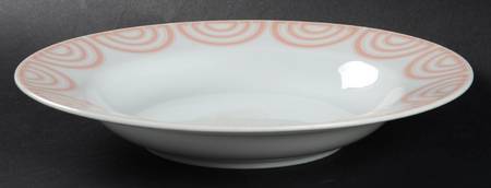 The Ritz Peach Rim Soup Bowl