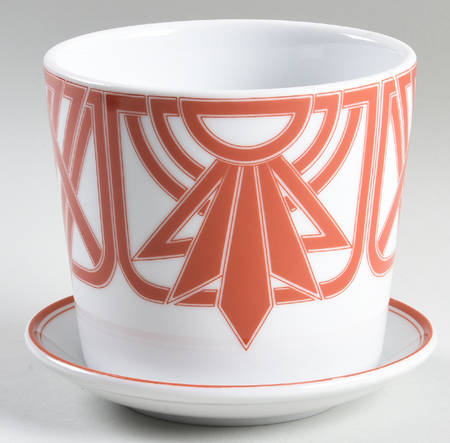 The Ritz Red Terra Cotta 3" Flower Pot & Underplate