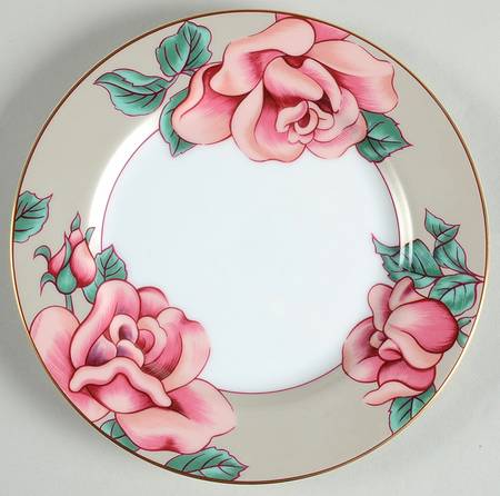Rose D'Argent Salad Plate