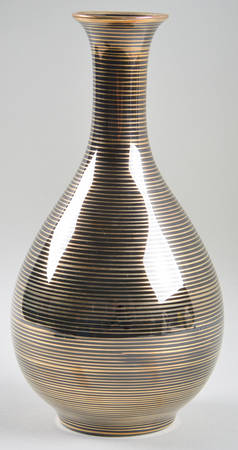 Rondelle Black 9" Vase