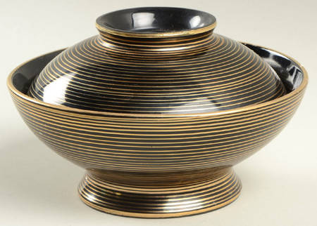 Rondelle Black Rice Bowl & Lid