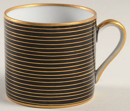 Rondelle Black Flat Demitasse Cup