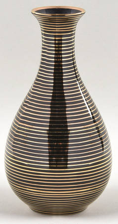 Rondelle Black 6" Bud Vase