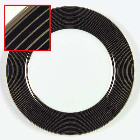 Rondelle Black Service Plate (Charger)