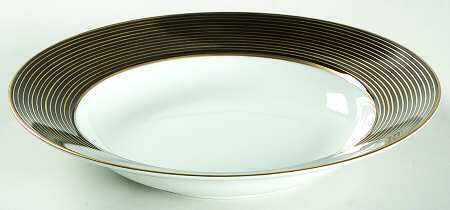 Rondelle Black Large Rim Soup Bowl