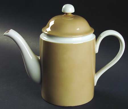 Rondelet Fawn Brown Coffee Pot & Lid