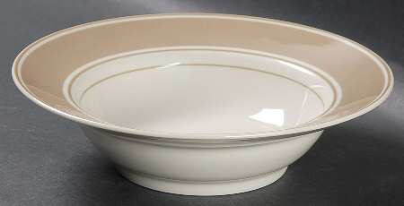 Rondelet Fawn Brown Rim Cereal Bowl