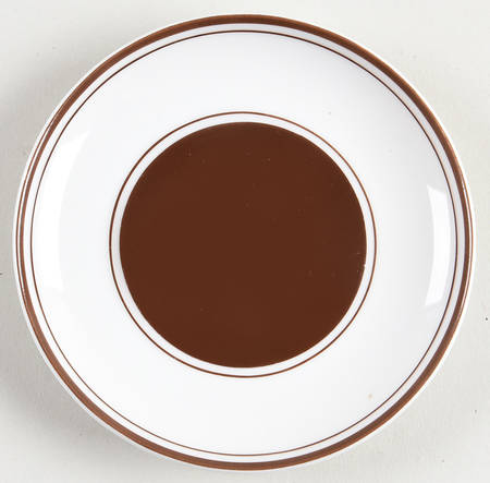 Rondelet Dark Brown (White Background) Coaster