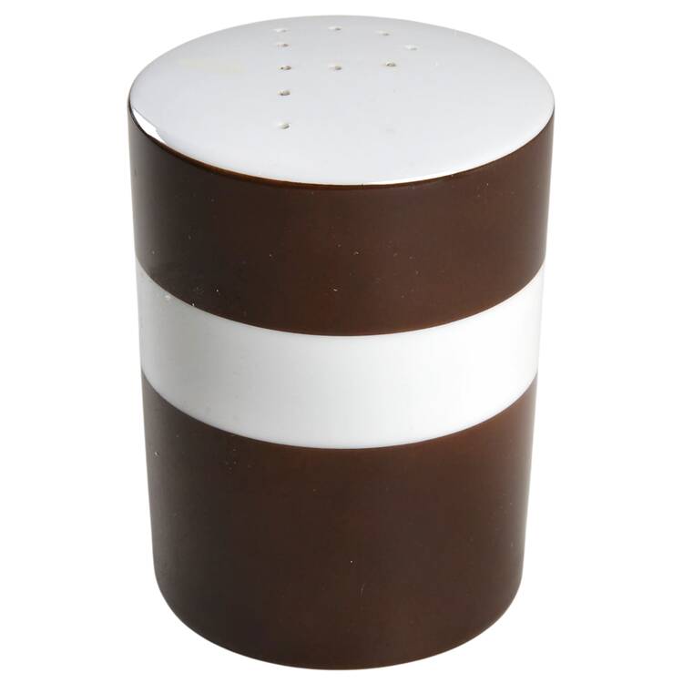 Rondelet Dark Brown (White Background) Pepper Shaker