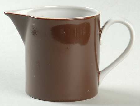 Rondelet Dark Brown (White Background) Creamer