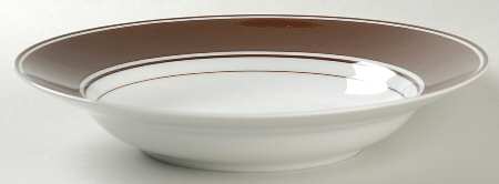 Rondelet Dark Brown (White Background) Large Rim Soup Bowl
