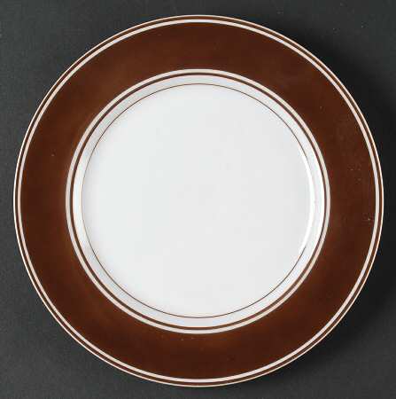 Rondelet Dark Brown (White Background) Salad Plate